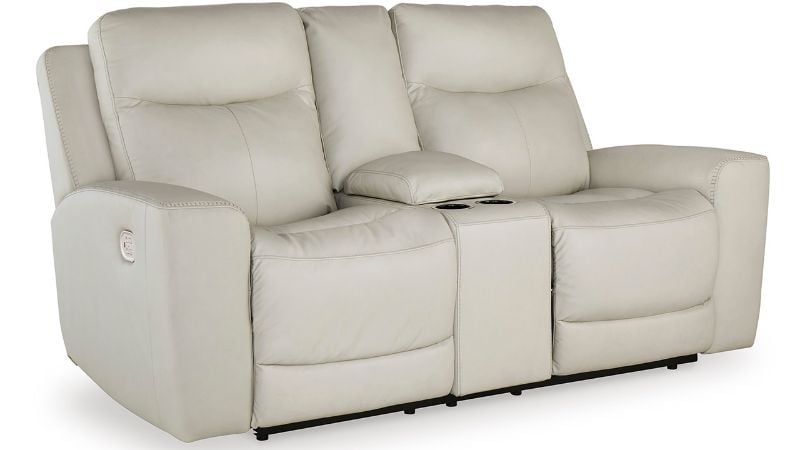 Picture of Mindanao POWER Reclining Loveseat - White