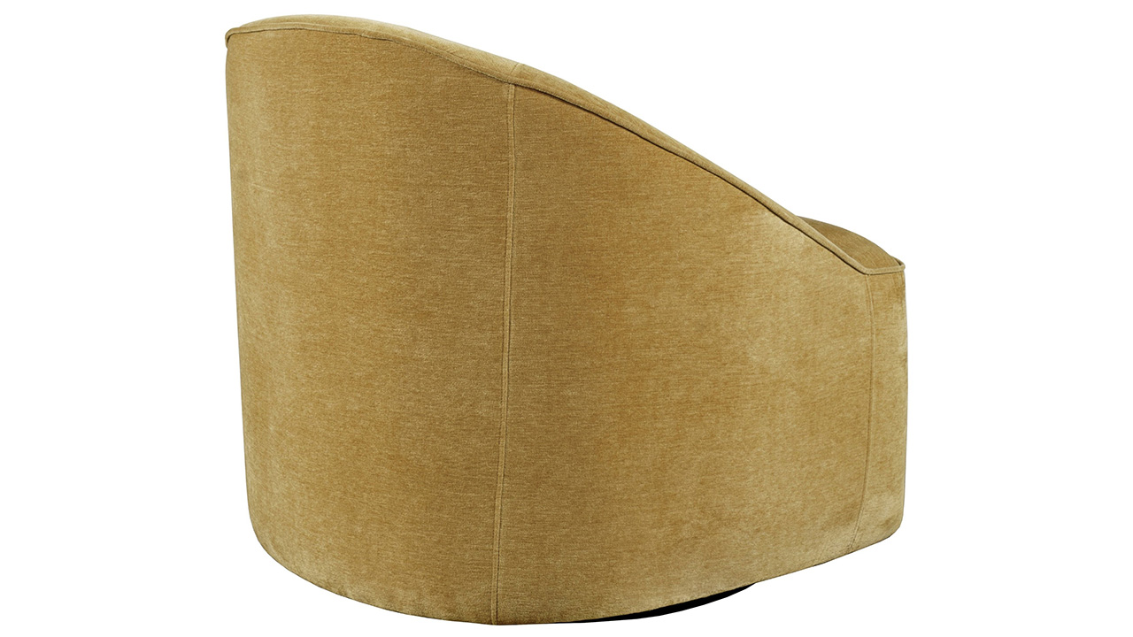 Lulu Swivel Accent Chair Gold Home Furniture