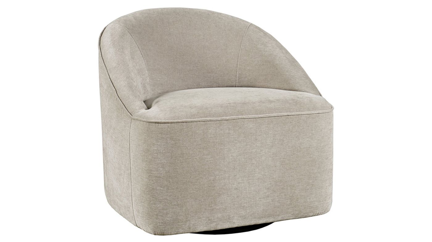 Picture of Lulu Swivel Accent Chair - Taupe