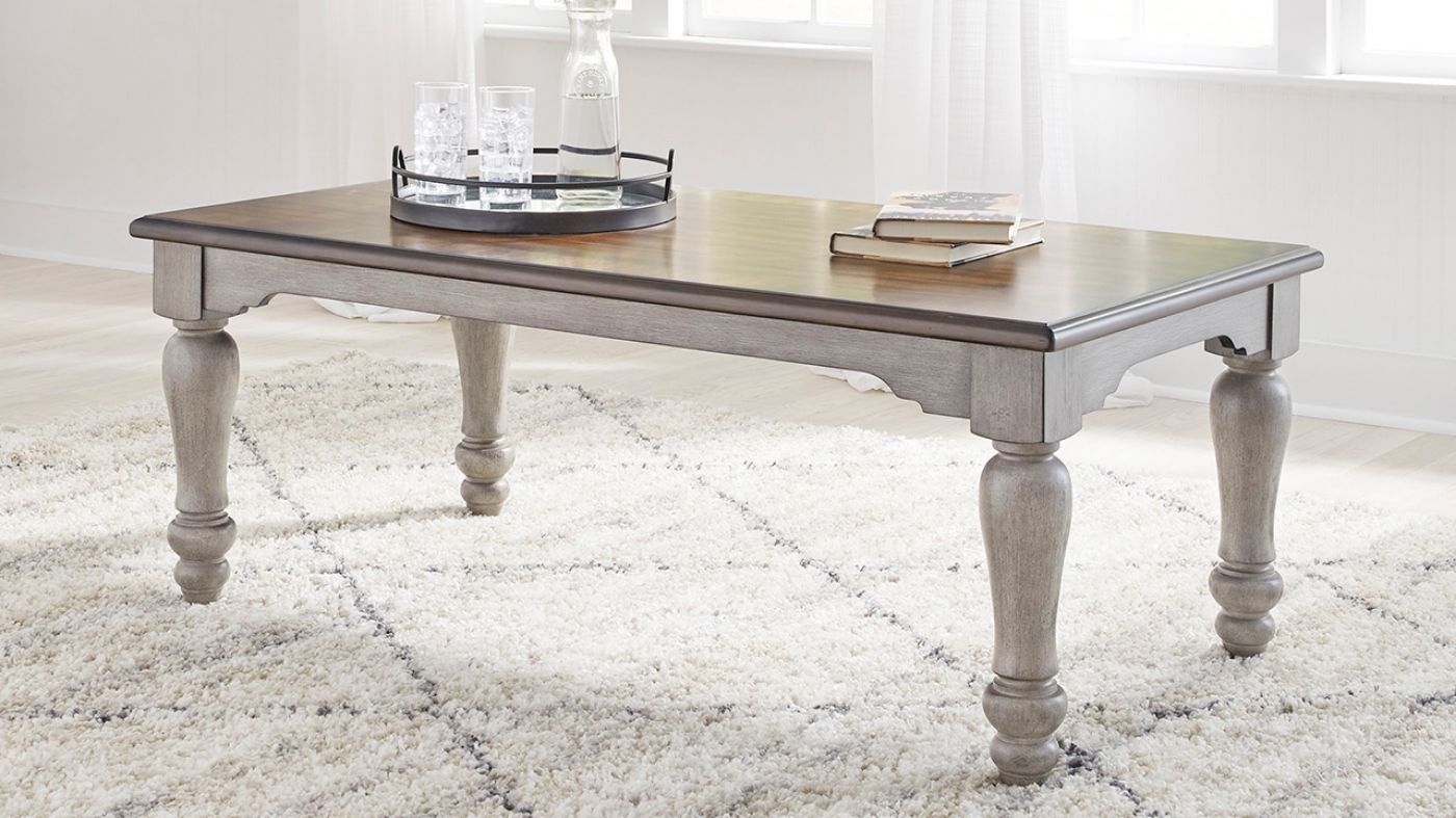 Picture of Lodenbay Coffee Table - Gray with Brown