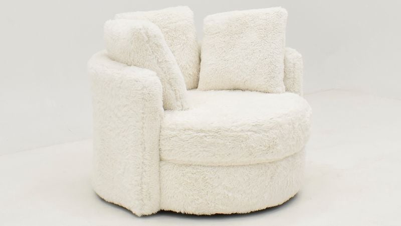 Picture of Yakety Yak Swivel Chair - White