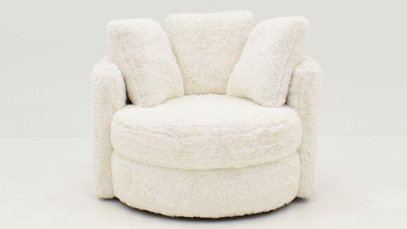 Picture of Yakety Yak Swivel Chair - White