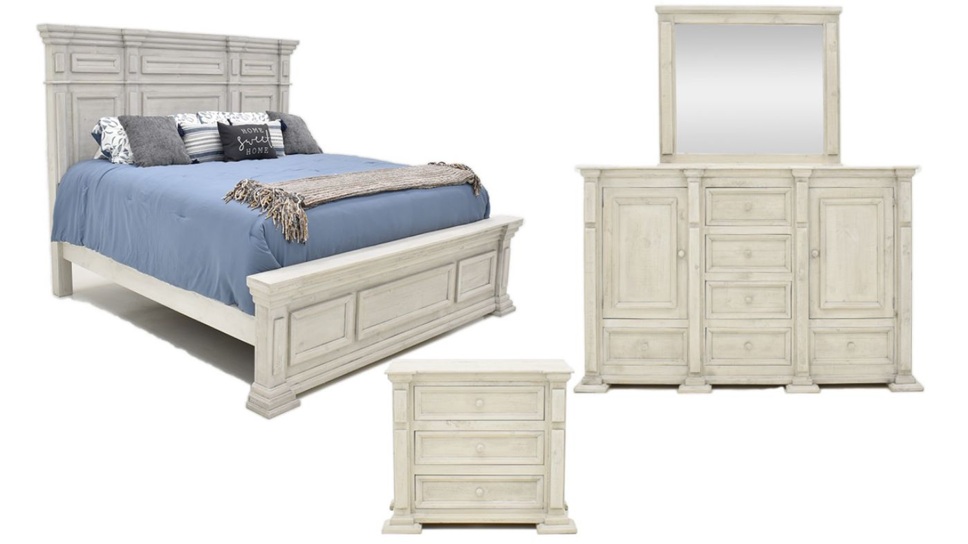 Picture of Maverick King Size Bedroom Set - Bone White