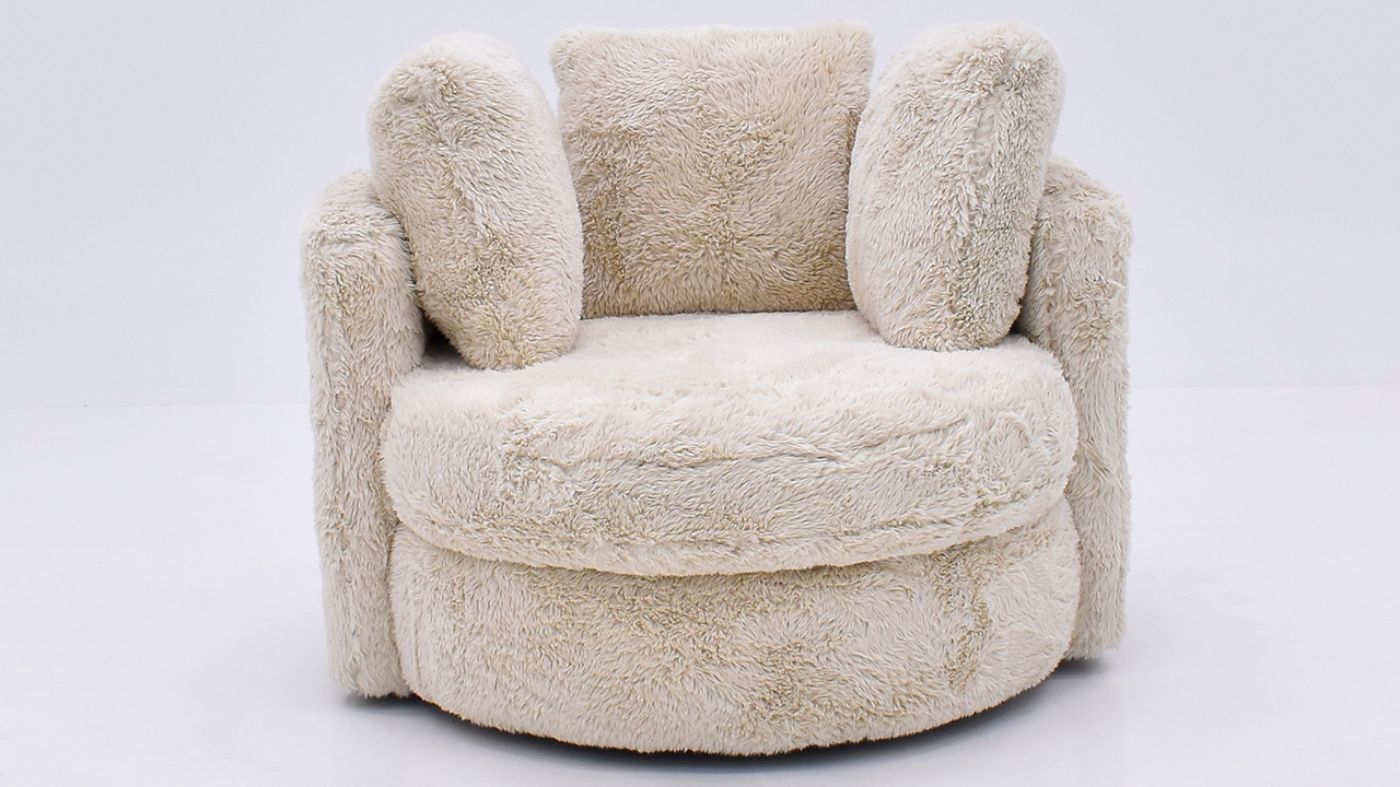 Picture of Yakety Yak Swivel Chair - Tan