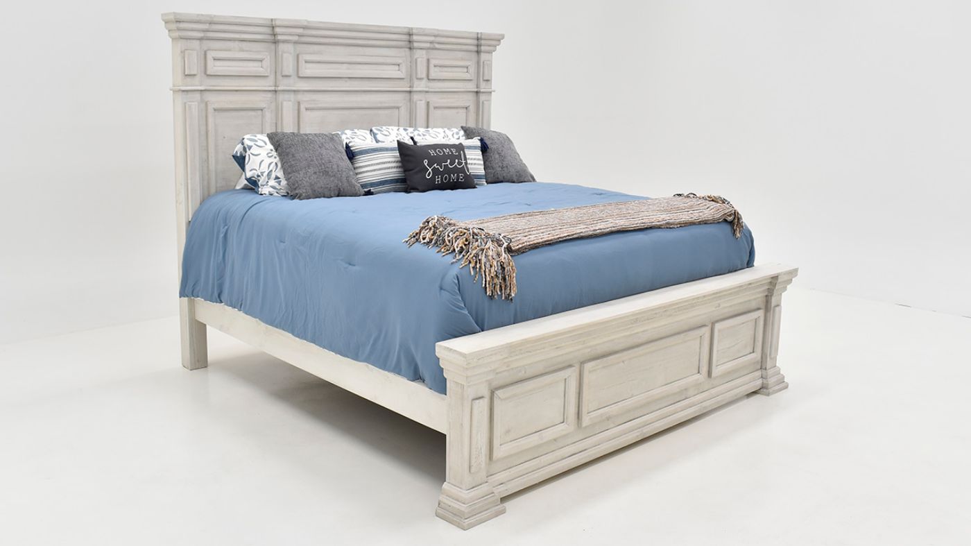 Picture of Maverick Queen Bed - Bone White