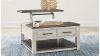 Picture of Darborn Lift-Top Coffee Table - Light Gray