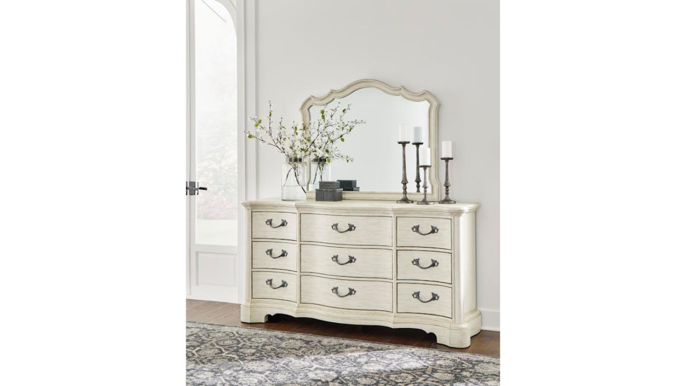 Picture of Arlendyne Dresser with Mirror - Off White