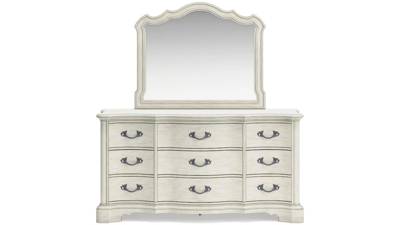 Picture of Arlendyne Dresser with Mirror - Off White