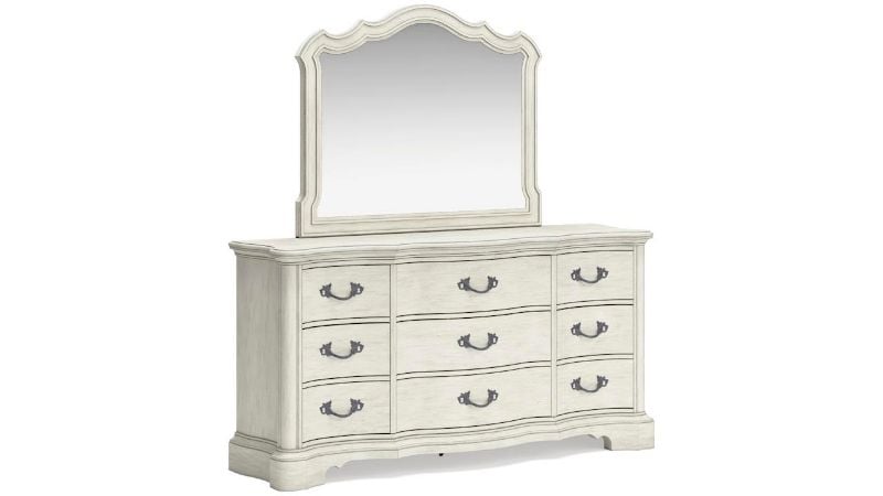 Picture of Arlendyne Dresser with Mirror - Off White