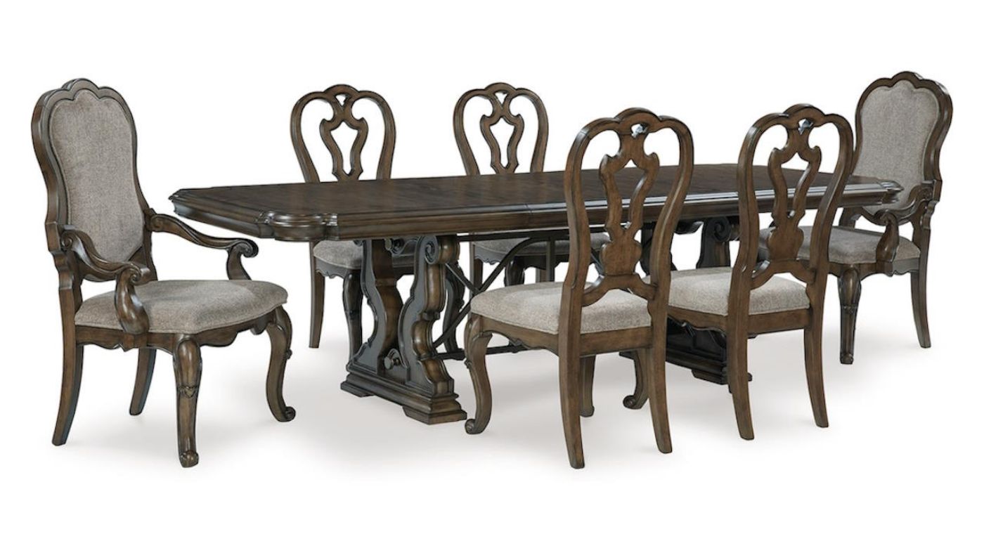 Picture of Maylee 7-Piece Dining Table Set - Brown