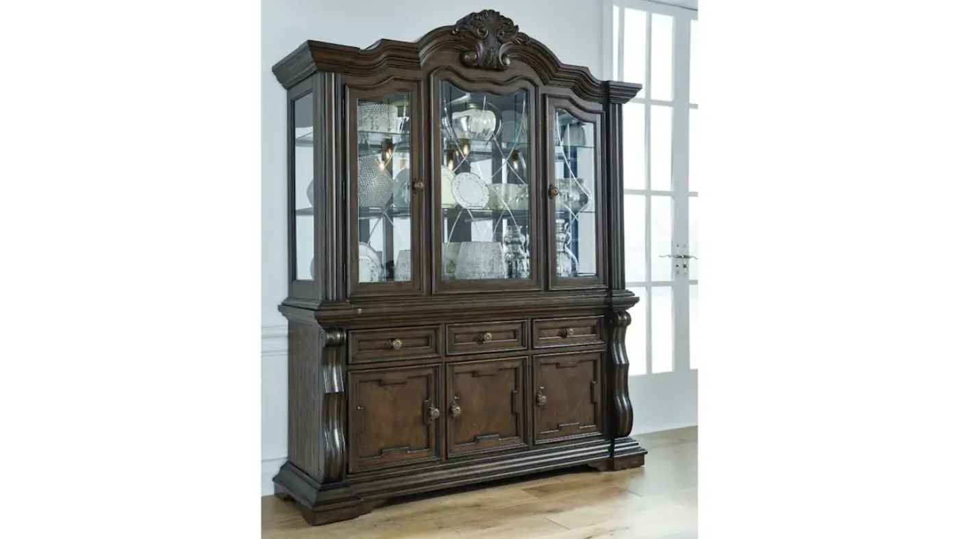 Picture of Maylee China Cabinet Buffet with Hutch