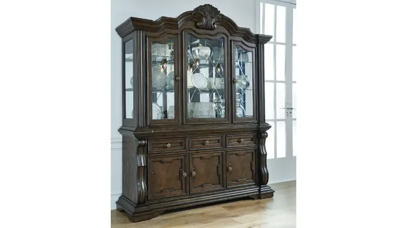 Picture of Maylee China Cabinet Buffet with Hutch