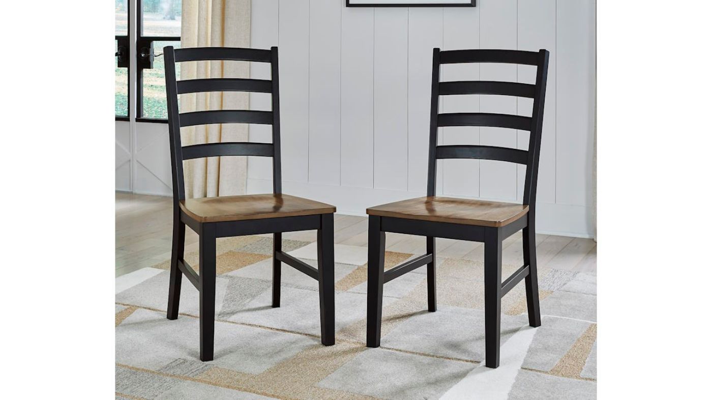 Picture of Wildenauer 6-Piece Dining Set - Black with Brown Top