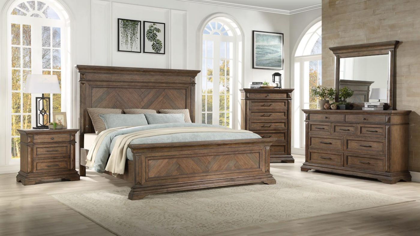 Picture of Mar Vista Queen Panel Bedroom Set - Brown