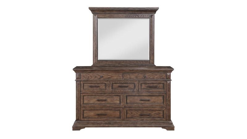 Picture of Mar Vista Dresser with Mirror - Brown