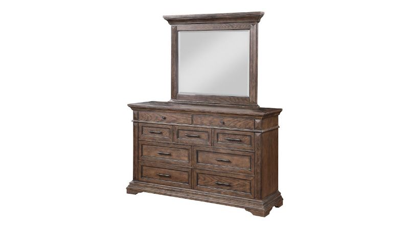 Picture of Mar Vista Dresser with Mirror - Brown