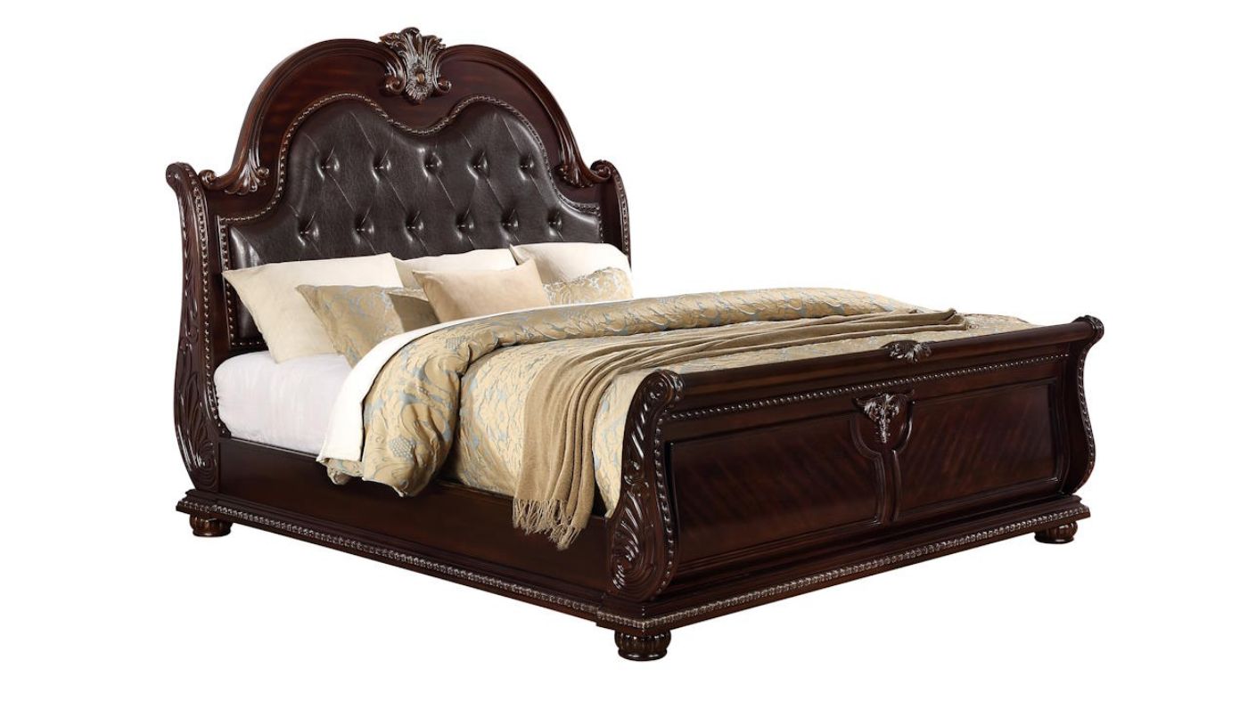 Picture of Stanley Queen Size Bed - Brown