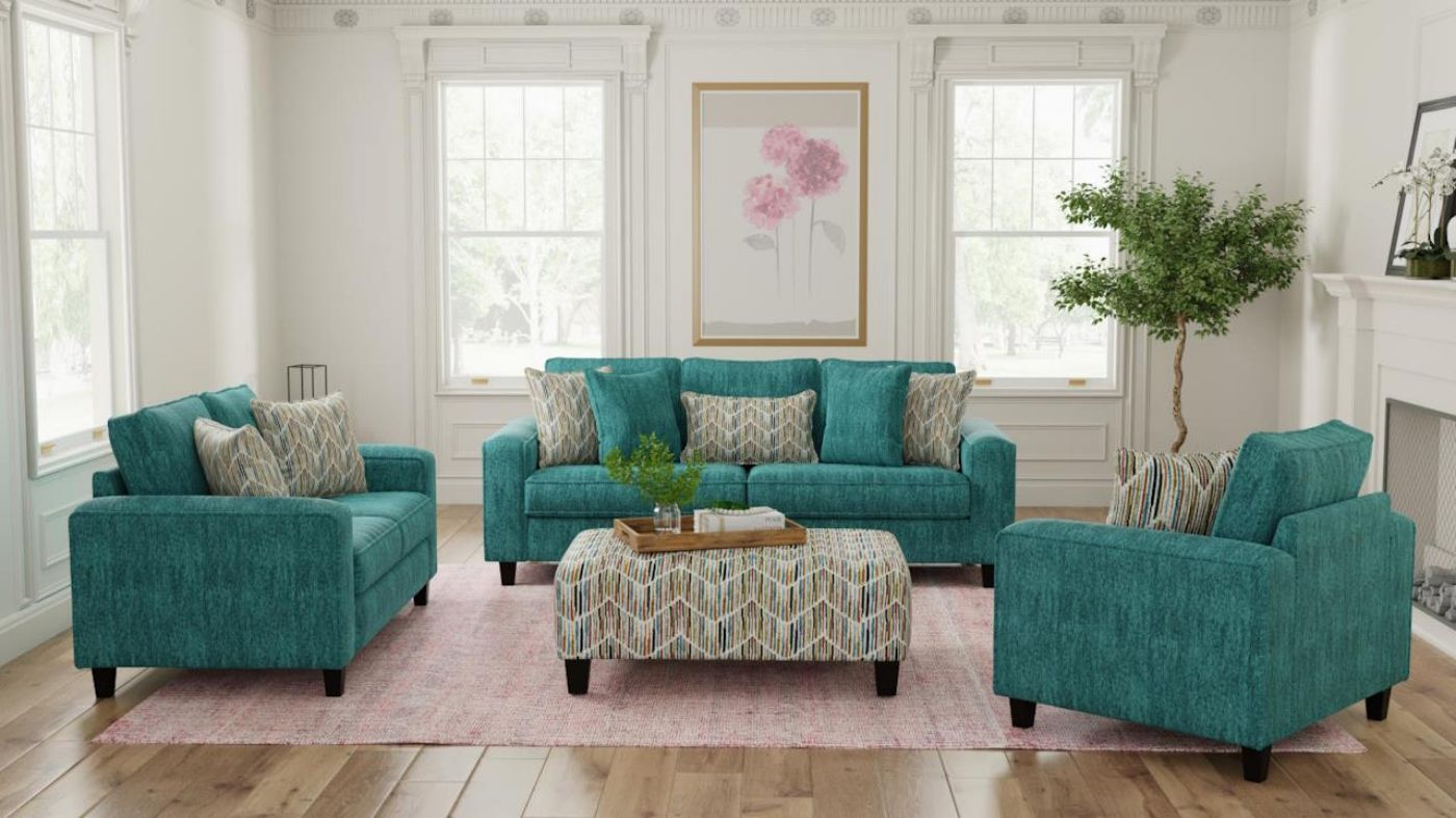 Picture of Lexington Sofa Set - Blue