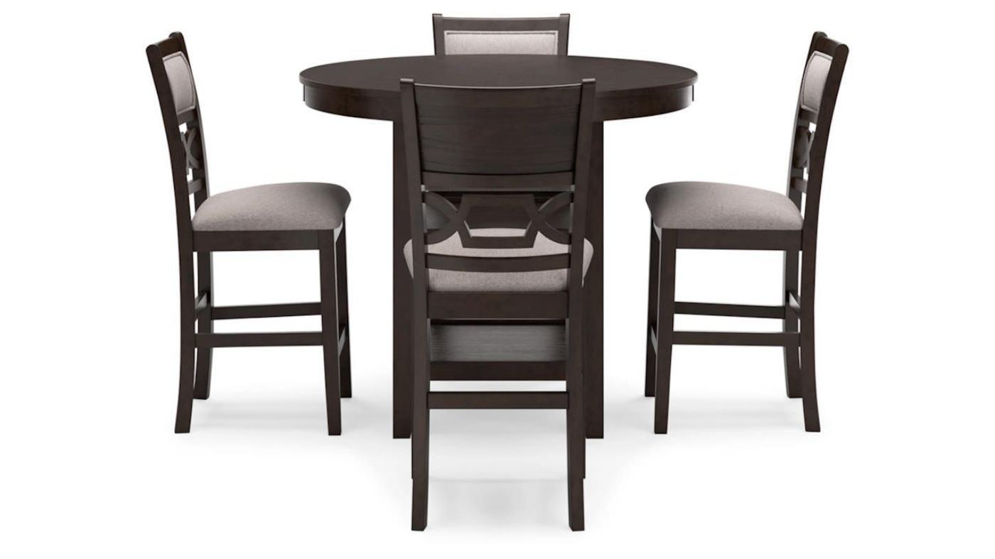 Picture of Ashlee 5-Piece Counter Height Dining Set - Brown