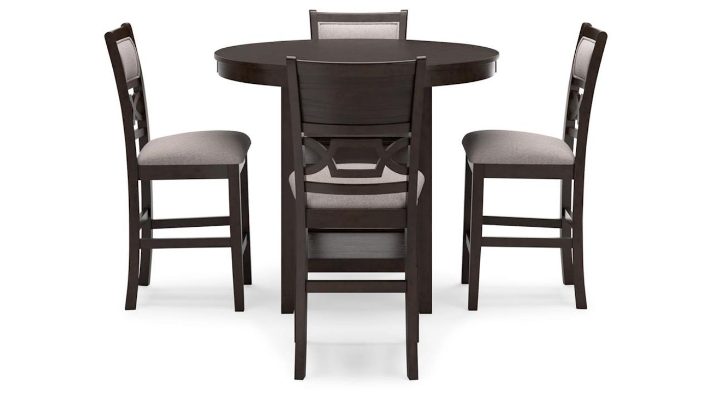 Picture of Langwest 5-Piece Counter Height Dining Set - Brown