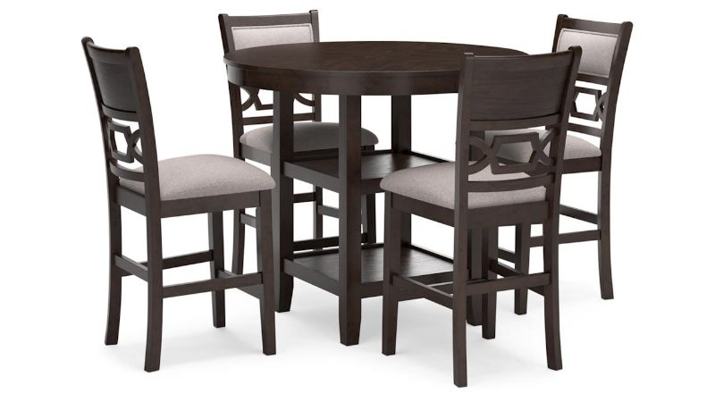 Picture of Langwest 5 Piece Counter Height Dining Set - Brown