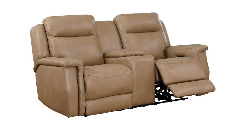 Picture of Fischer Leather Loveseat - Saddle