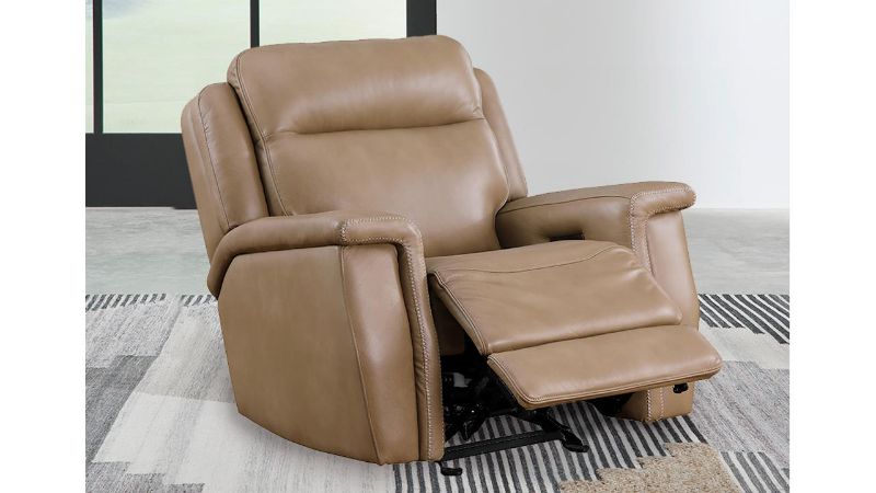Picture of Fischer Leather Glider Recliner - Saddle
