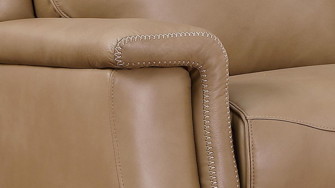 Picture of Fischer Leather Glider Recliner - Saddle