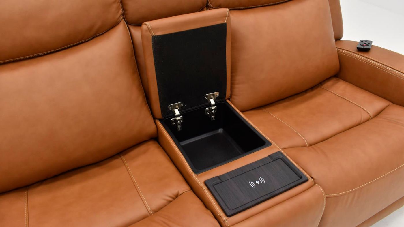 Picture of Aline Butternut Power Reclining Loveseat