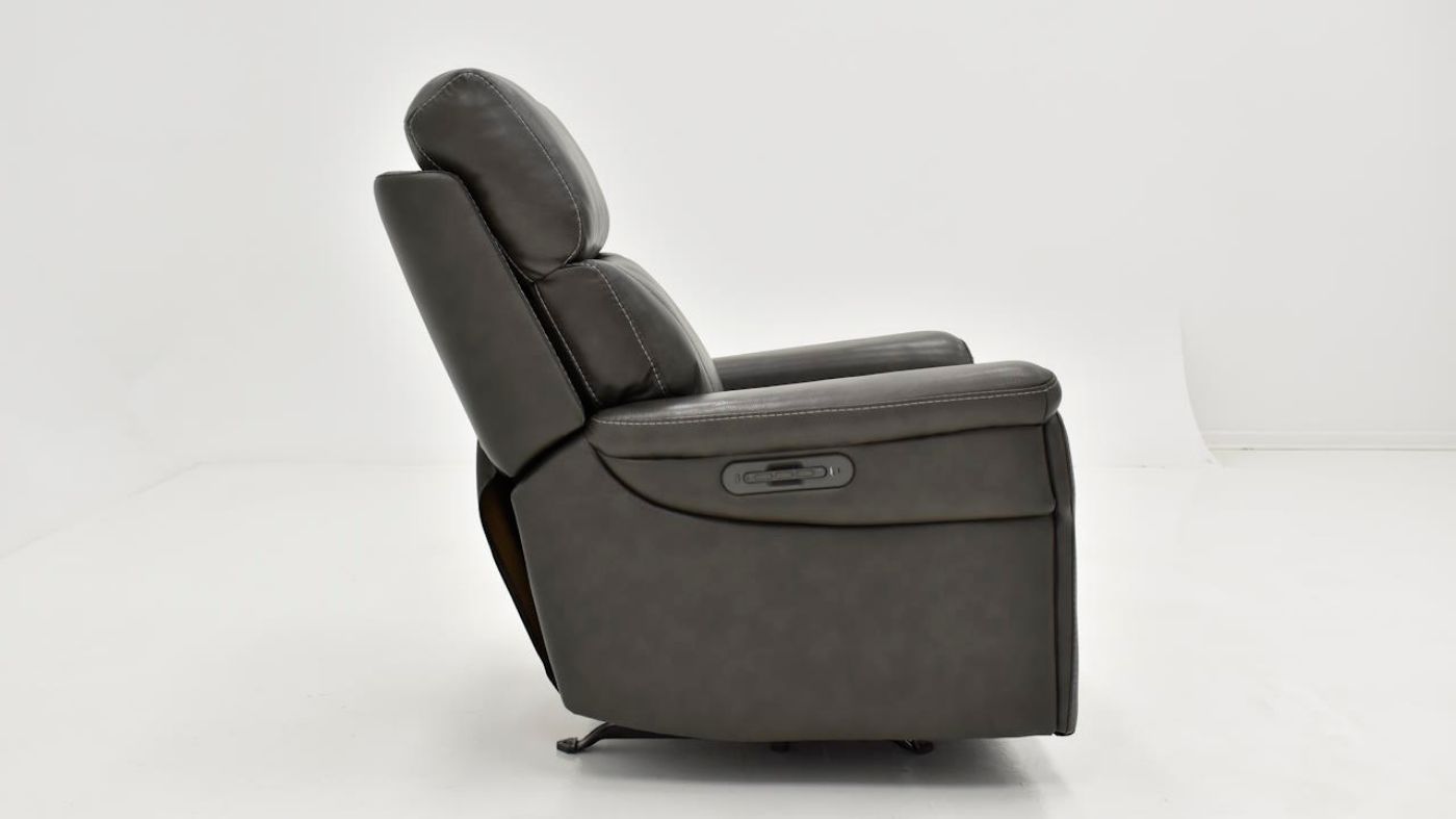 Picture of Rainier Power Leather Rocker Recliner