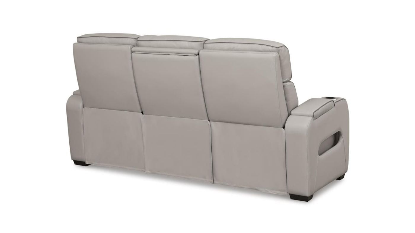 Picture of Boyington Power Leather Sofa - Gray