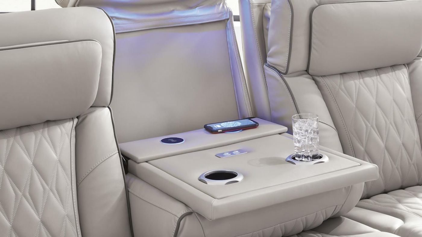 Picture of Boyington Power Leather Sofa - Gray