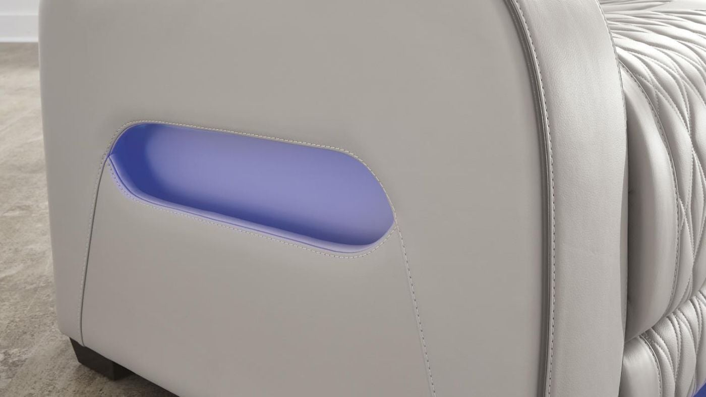 Picture of Boyington Power Leather Sofa - Gray