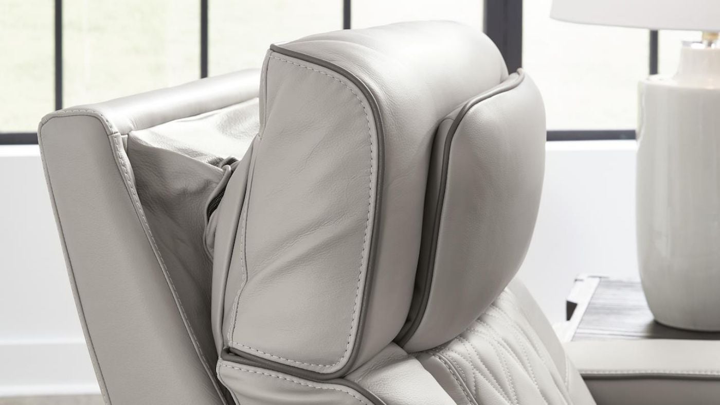 Picture of Boyington Power Leather Loveseat - Gray