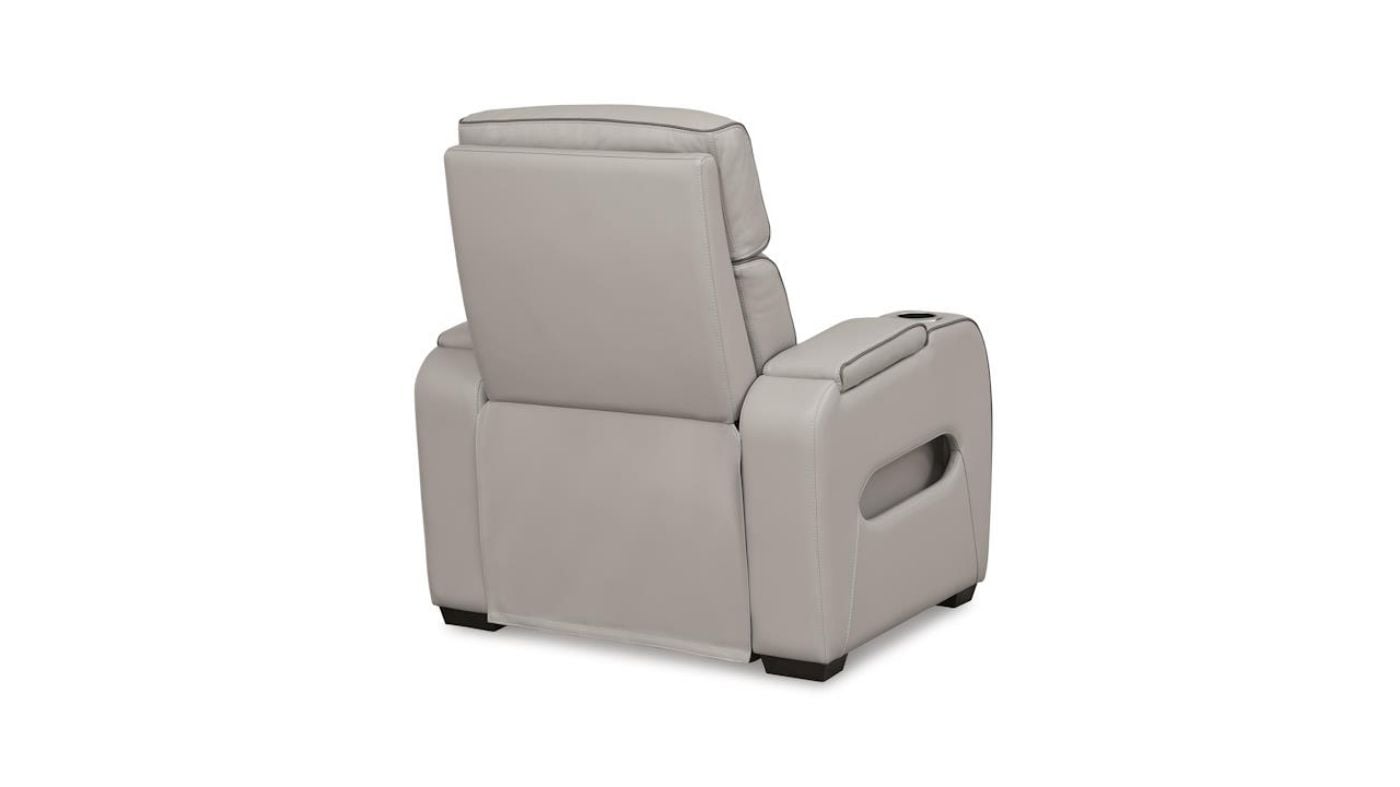 Picture of Boyington Power Leather Recliner - Gray
