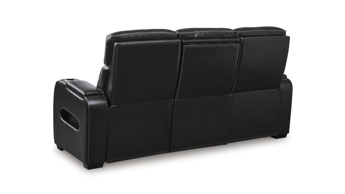Picture of Boyington Power Leather Sofa - Black