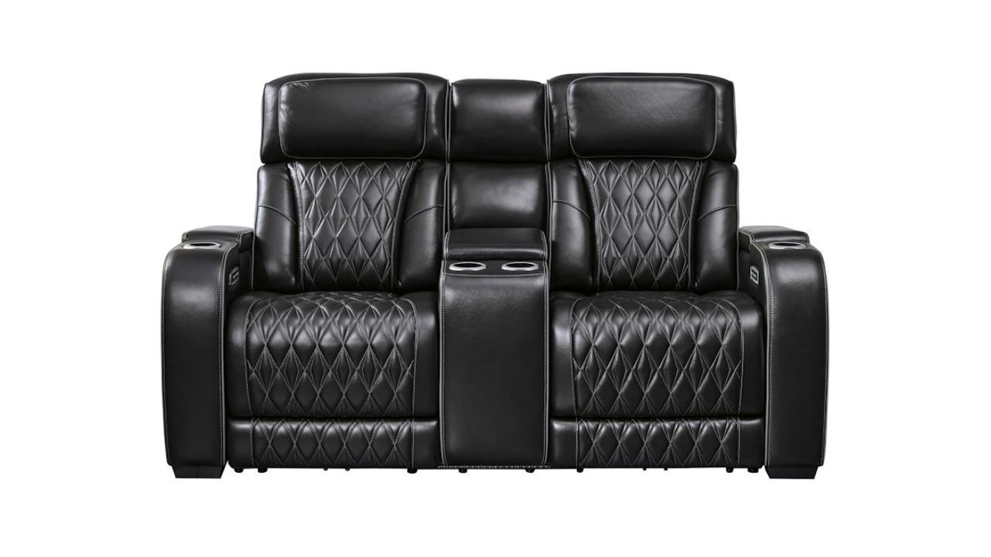 Picture of Boyington Power Reclining Loveseat - Black