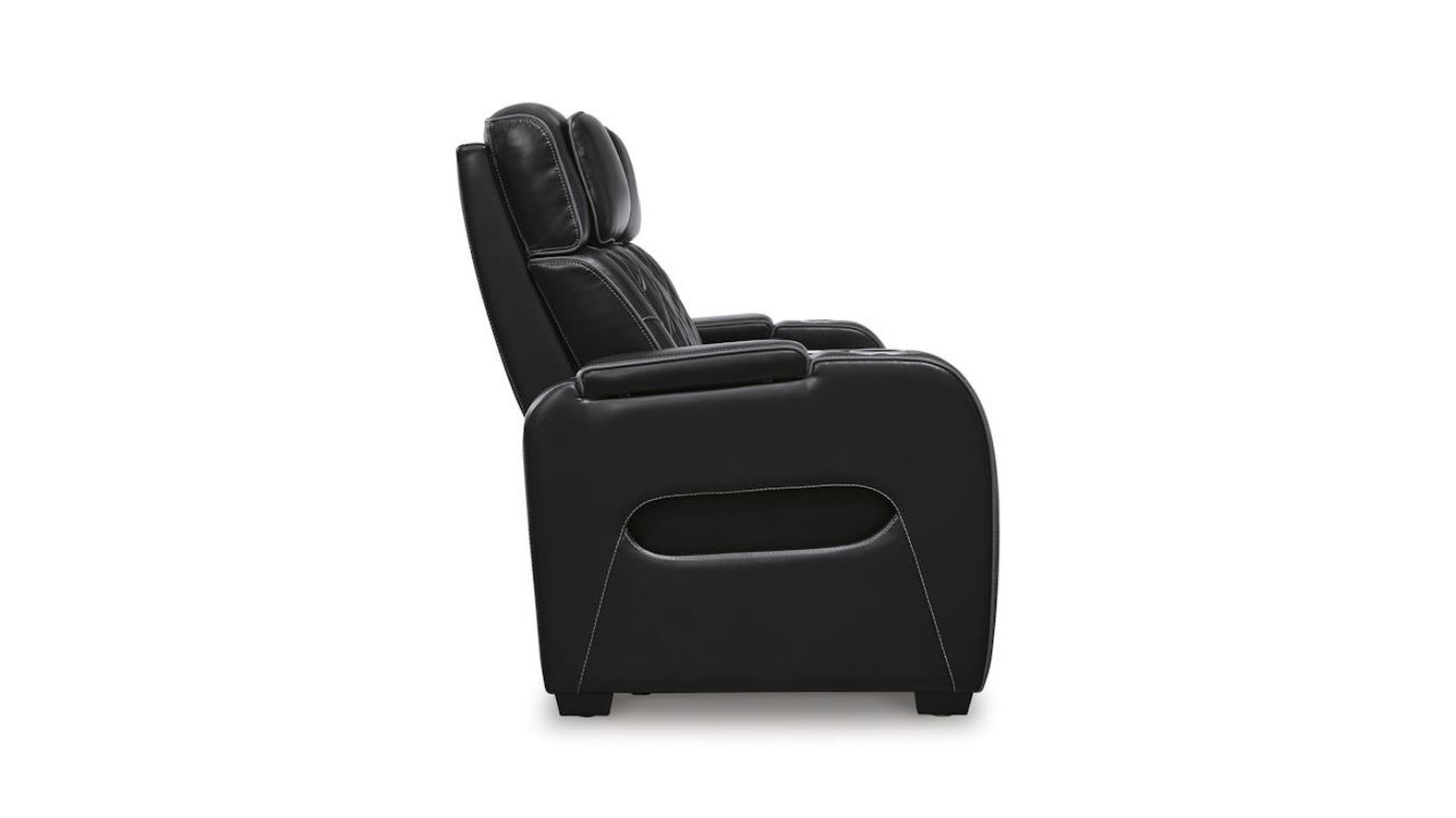 Picture of Boyington Power Leather Loveseat - Black