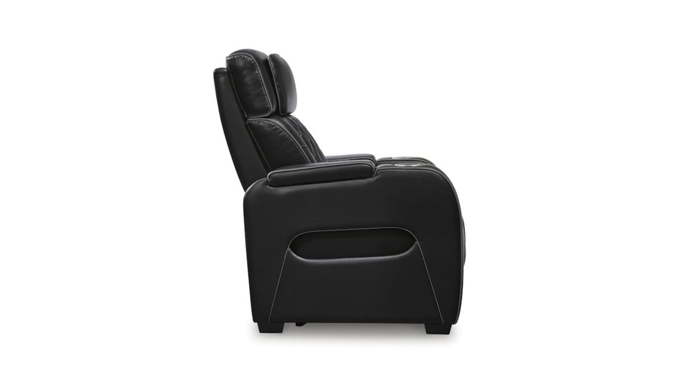 Picture of Boyington Power Leather Recliner - Black