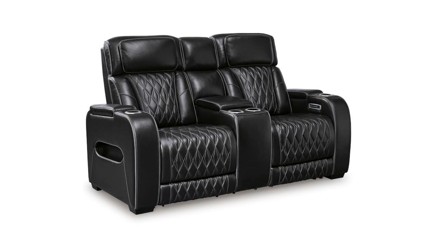 Picture of Boyington Power Reclining Sofa Set - Black