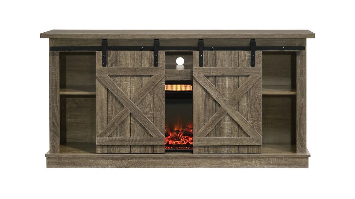 Picture of Brice Electric Fireplace - Brown