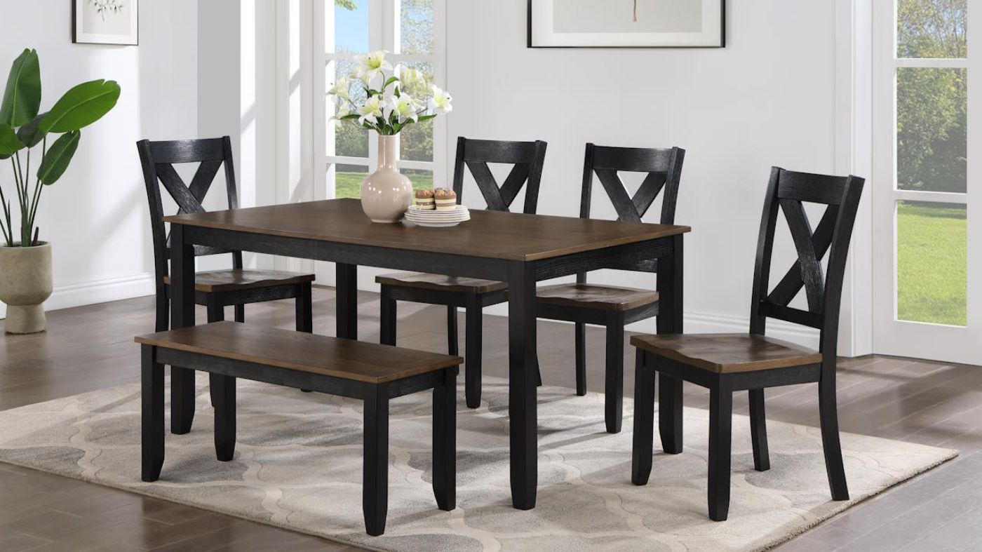 Picture of Hunter 6-Piece Dining Room Table Set - Black