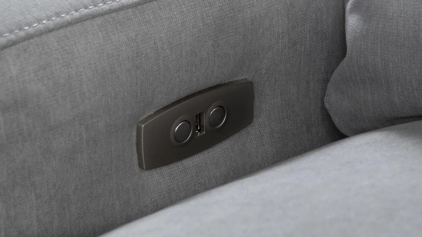 Picture of Cole Power Sectional - Gray