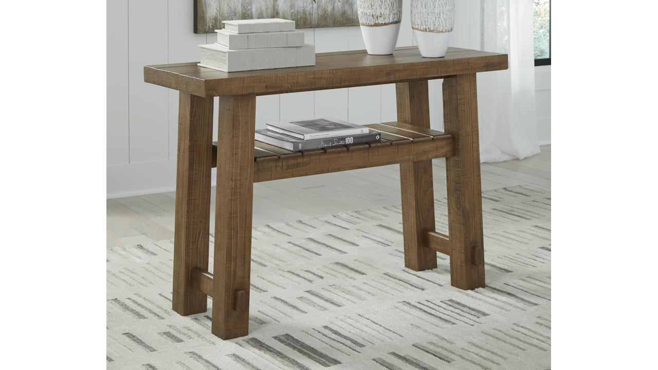 Mackifeld Sofa Table - Warm Brown Mackifeld Sofa Table - Warm Brown