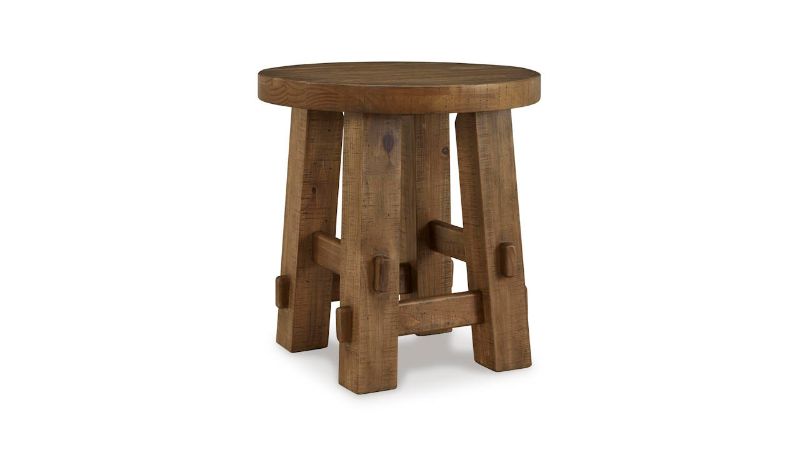 Picture of Mackifeld Round End Table - Warm Brown