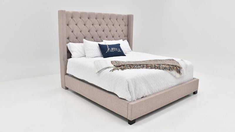 Picture of Morrow Queen Upholstered Bed - Gray