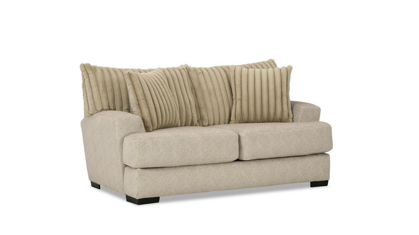 Picture of Tweed Loveseat - Light Brown