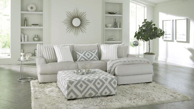 Picture of Tweed Sofa Chaise - Gray