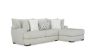 Picture of Tweed Sofa Chaise - Gray