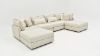 Picture of Hogan Double Chaise Sectional Sofa - Off White